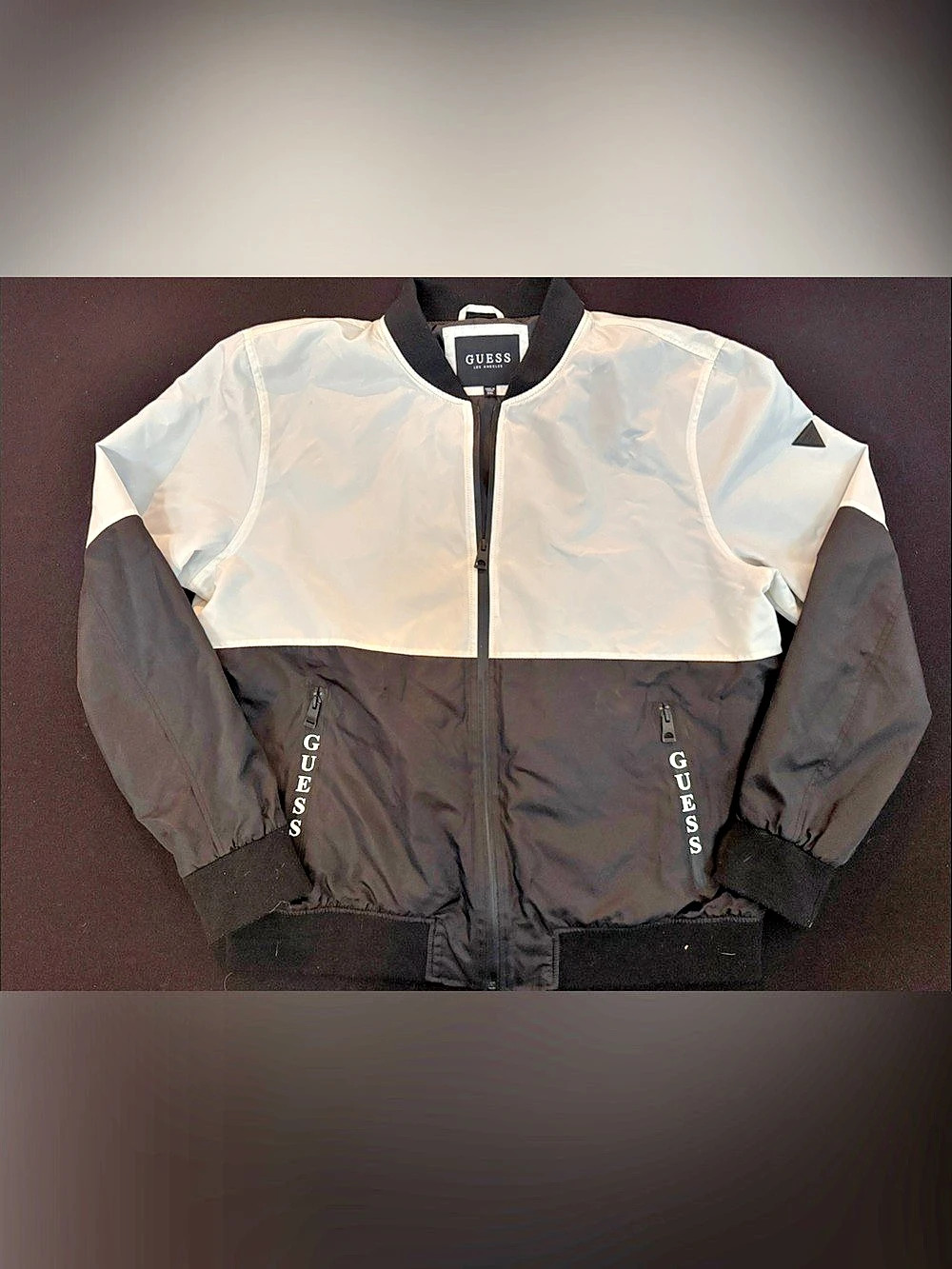 GUESS Men's Color Block Windbreaker XXL